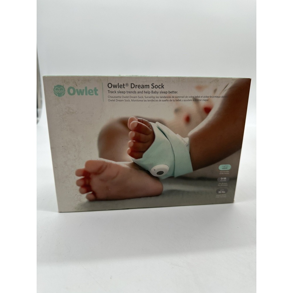 Owlet Dream Sock - Smart Baby Monitor - Foot Sensor to Track Heartbeat - MINT